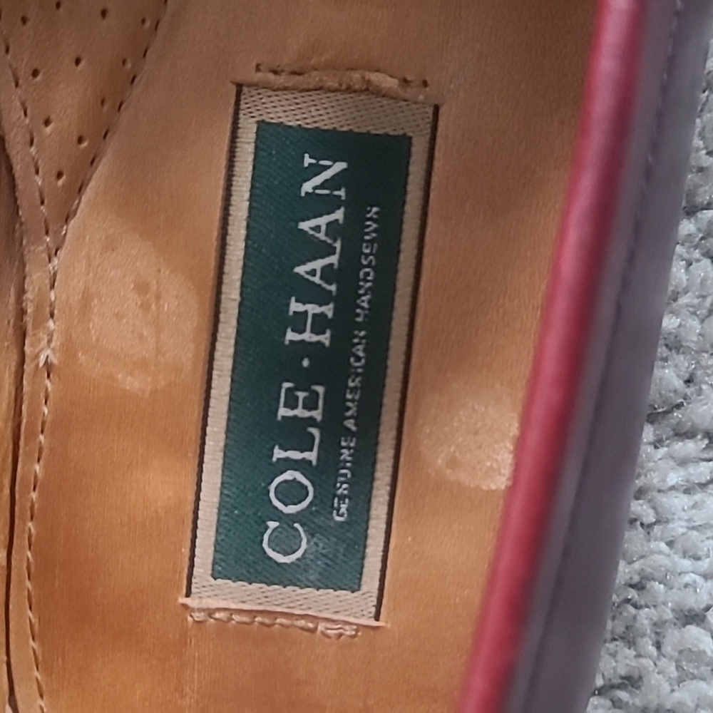 GUC Cole Haan Deep Burgundy Leather Penny Loafers Men 11.5D - Picture 7 of 9